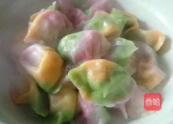 彩色水饺。的做法图解9