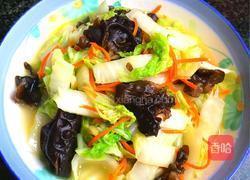 大白菜炒木耳的做法图解11
