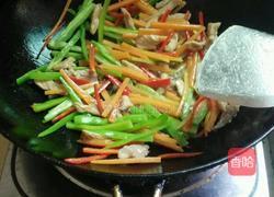 双丝白玉菇炒肉丝的做法图解6