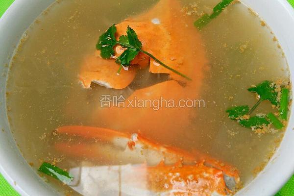 清炖海蟹汤