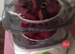 章鱼紫薯馒头的做法图解3
