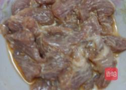 花菜肉片的做法图解3