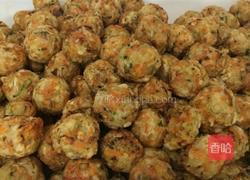 藕丁素丸子的做法图解4