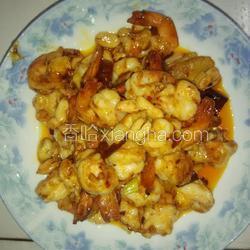 虾姑煮宫保的做法 菜谱 香哈网