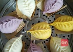 牛奶南瓜，牛奶紫薯，牛奶麦芯粉，罗卜鲜肉包子的做法图解6