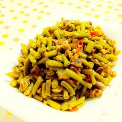 酸豆角炒鸡胗的做法[图]
