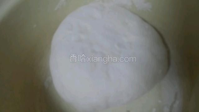 面一半用冷水和，另一半用热水和，然后混合醒一下午