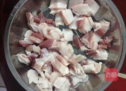 猪肉炒豆饼的做法图解1