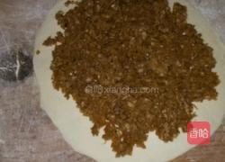 南瓜肉沫菜卷的做法图解3