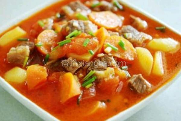 粤菜：里脊肉土豆番茄汤