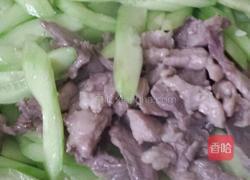 黄瓜炒瘦肉的做法图解6