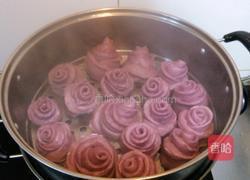 紫薯玫瑰花馒头蒸的好吃!的做法图解13