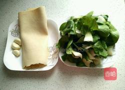 千张炒小白菜的做法图解1