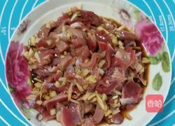 豆角炒鸡胗的做法图解4