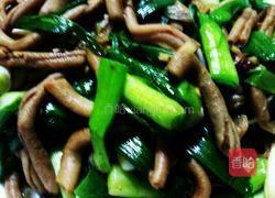 蒜苗炒鸭肠的做法图解9