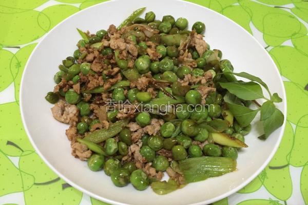 肉末炒豌豆