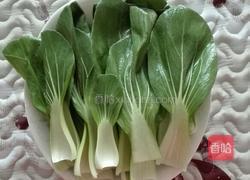 蒜蓉花生炒青菜的做法图解2