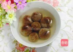 Illustration of how to make chocolate bean paste glutinous rice balls 10