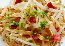 绿豆芽拌豆皮的做法图解6