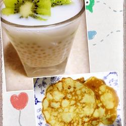 奇异果西米露和香蕉软饼的做法[图]