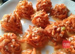 胡萝卜糯米丸的做法图解4