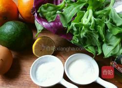 甜橙冰菜沙拉的做法图解1