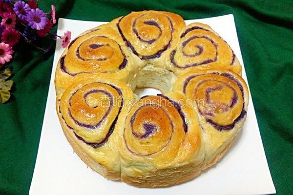 花式紫薯面包