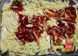 火腿杂蔬焗饭(微波炉版)的做法图解4