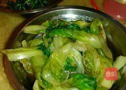 炒生菜技巧蚝油炒生菜的做法图解3