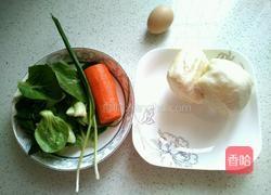 小白菜炒馒头的做法图解1