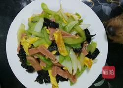 花菜西芹的做法图解8