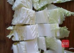 香辣白菜炖猪血的做法图解2