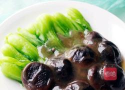 浇汁香菇青菜的做法图解8
