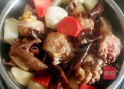 黑木耳山药蒸鸡腿的做法图解4