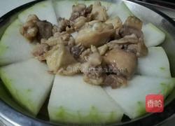 冬瓜蒸鸡的做法图解3