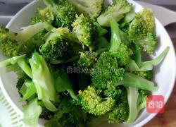 火腿炒西兰花的做法图解3