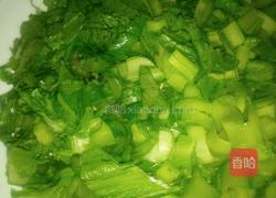 菜心蘑菇羹的做法图解1