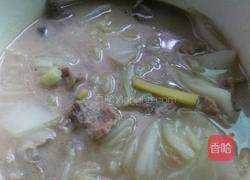 白菜粉肠猪肝汤的做法图解10