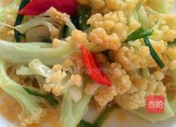 素炒花菜的做法图解9