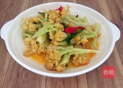 素炒花菜的做法图解10