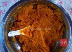 南瓜玫瑰花卷的做法图解3