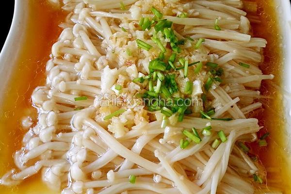 蒜蓉蒸金针菇