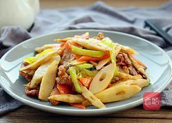 笋尖炒肉的做法图解8