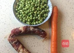 腊肠豆焖饭的做法图解2
