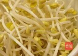 凉拌菠菜豆芽的做法图解2