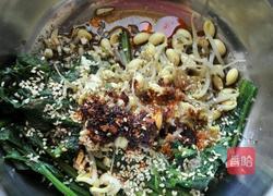 凉拌菠菜豆芽的做法图解4