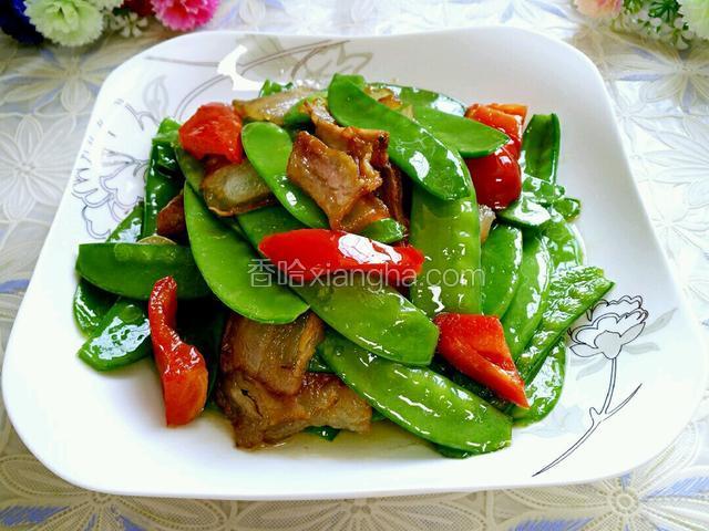 荷兰豆炒腊肉