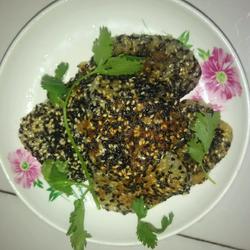 电饼铛苹果糯米黑芝麻饼的做法[图]
