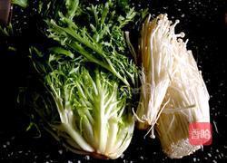 苦菊拌金针菇的做法图解1