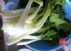 小白菜炒虾米的做法图解1